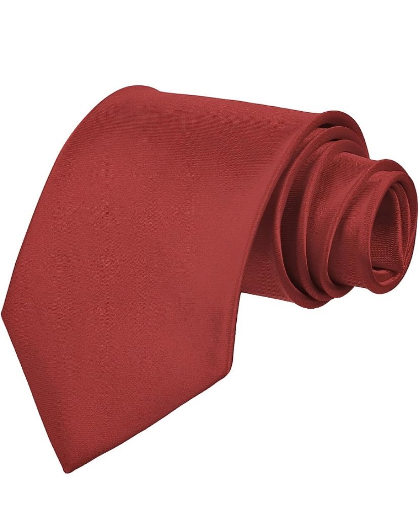 New Burgundy Men Slim Tie