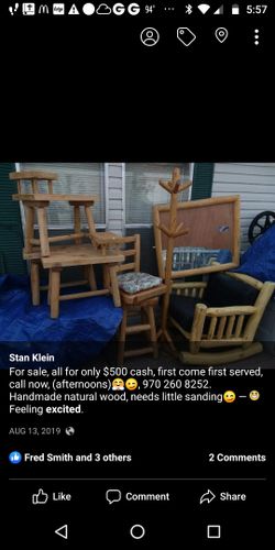 Cowboy furniture All Genuine Wood!!