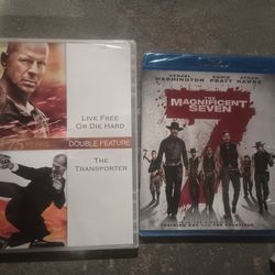 NEW NEVER OPENED !!double Feature LIVE FREE Or DIE HARD& Transporter  