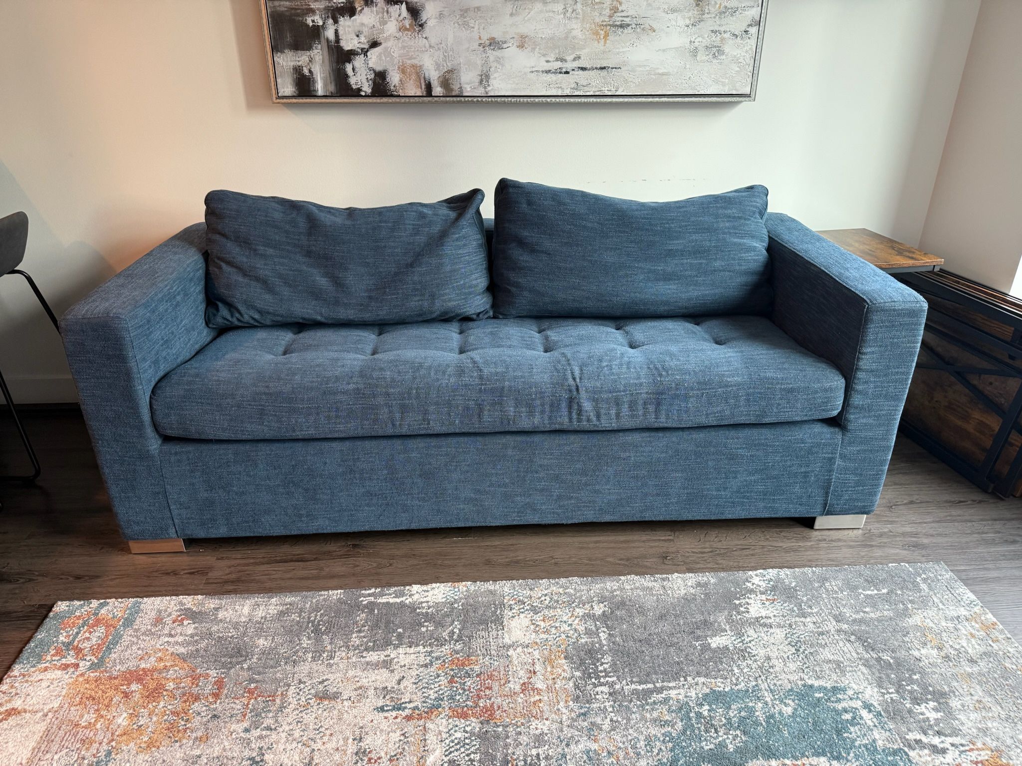 Blue Article Sofa Bed
