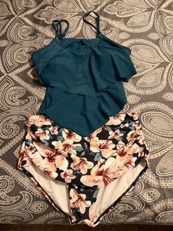 Two Piece High Waisted Women’s Bathing Suit  