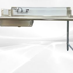 NSF Soiled Dish Table 60W x 30D x45H inches SDT-60R-318


