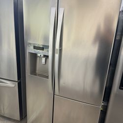Stainless Steel Side By Side Kenmore Refrigerator 