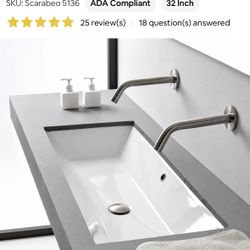 Trough Sink New In Box Scarabeo. 