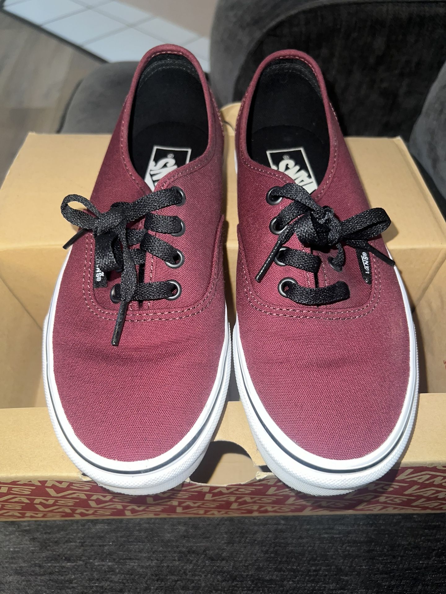 Burgundy Vans