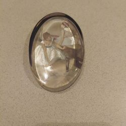 EXTREMELY RARE VINTAGE EKENA'S SWEDEN CRYSTAL EGG BALLERINAS PAPER WEIGHT 