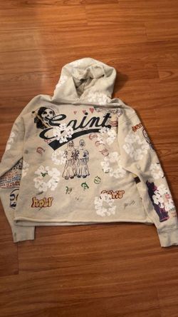 Saint michael denim tears hoodie