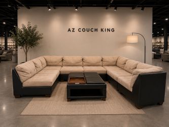 8pc Huge Brown Modular Sectional Couch-FREE DELIVERY 🚚