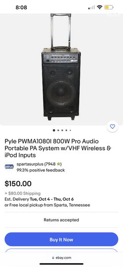 Pro Audio PA System Pyle PWMA1080I Thumbnail