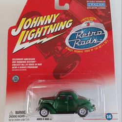 2002 Johnny Lightning Retro Rods White Lightning 37 Ford Coupe 