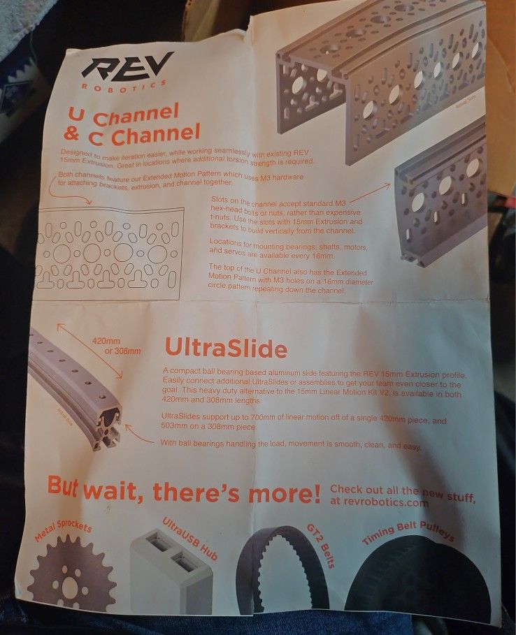 REV ROBOTIC PARTS