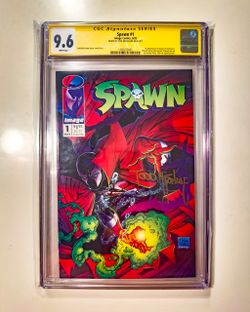 Spawn #1 CGC 9.6 • Signed Todd McFarlane