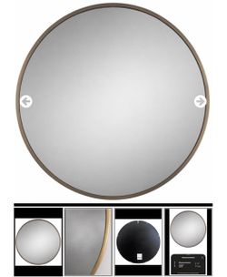 2 Round Bronze Tone Mirror I