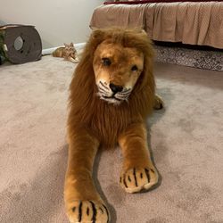 Melissa & Doug Giant Lion Stuffed Animal (6ft Long)