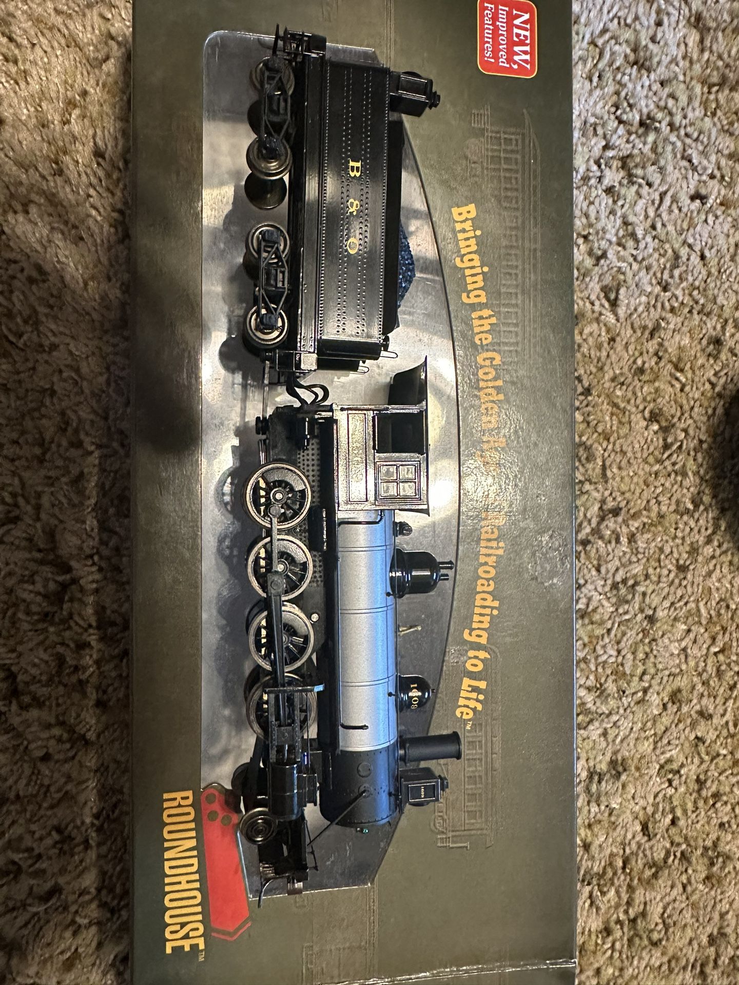 Roundhouse RTR Ho Scale 2-8-0 | B&O #1609 (DC/silent)