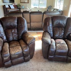 Two Huge Recliners 