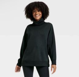 Women's Airy Sleek Funnel Neck Sweatshirt - All In Motion