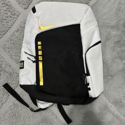 Nike Hoops Elite Backpack — White/Gold