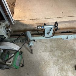 Wood lathe, tools, grinder combo