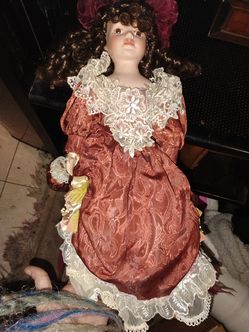 Glass vintage doll