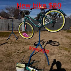 New Bike 80And Stands $120 Each  For Sale 