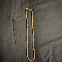 14k Rose Gold Rope Chain 22 Inch