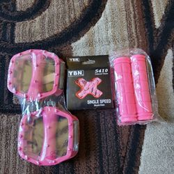 NEW Bicycle Bmx Parts Bundle Pink