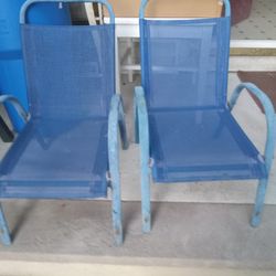 Set Of 2 Children's Canvas Chairs 