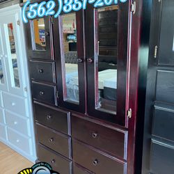 Cherry XL wardrobe Closet Ropero New Pinewood Chest 