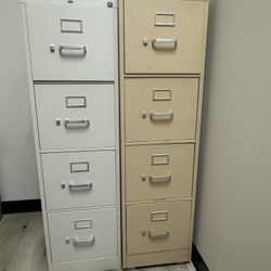 2 Large Filing Cabinets 