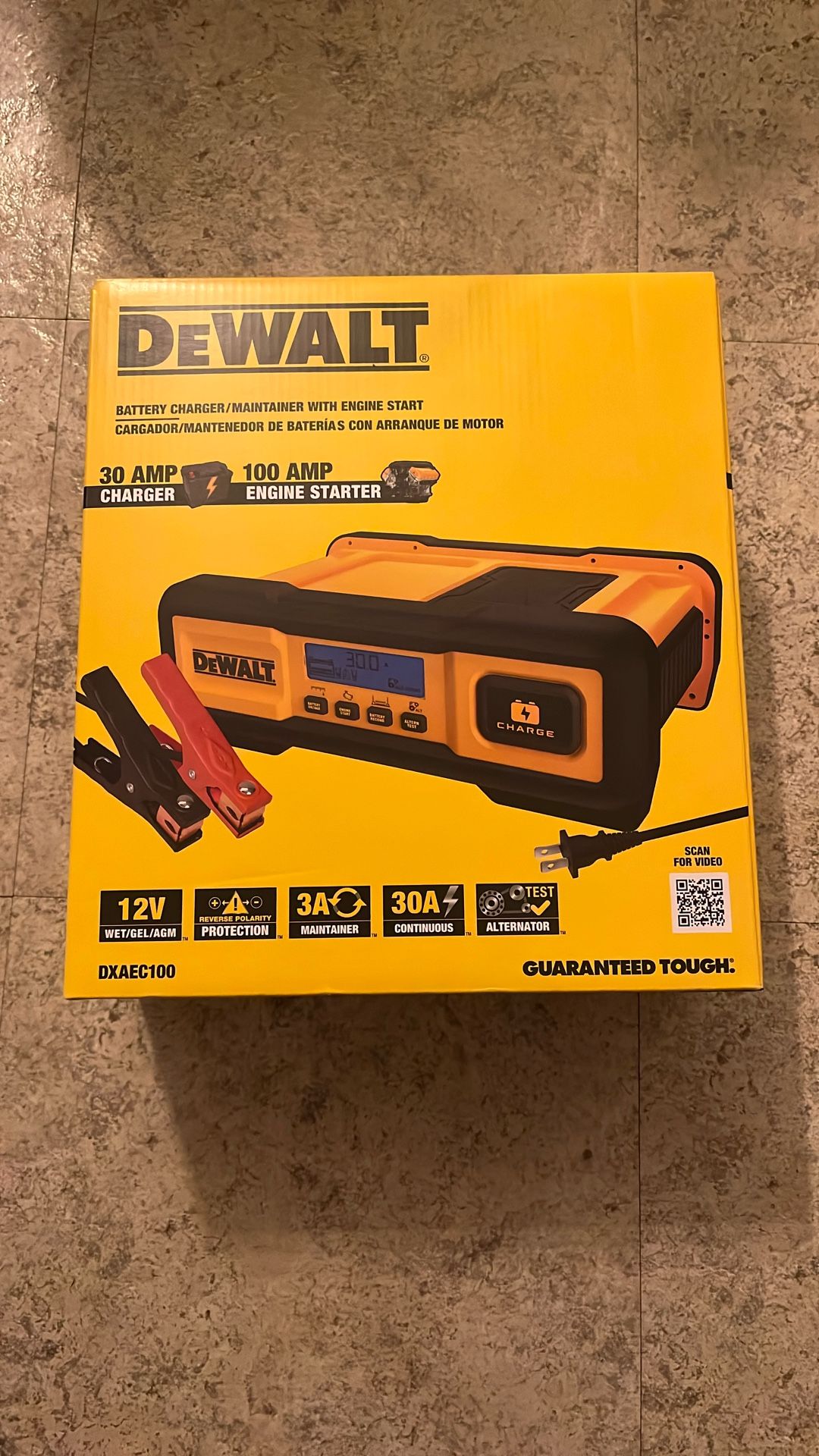 Dewalt Battery  Charger, Maintainer With Engine Start  