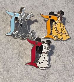 Belle, Hades, Lucky D pin