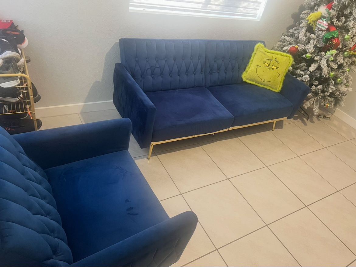 Living Room Set (Sofa, Chair, Ottoman)