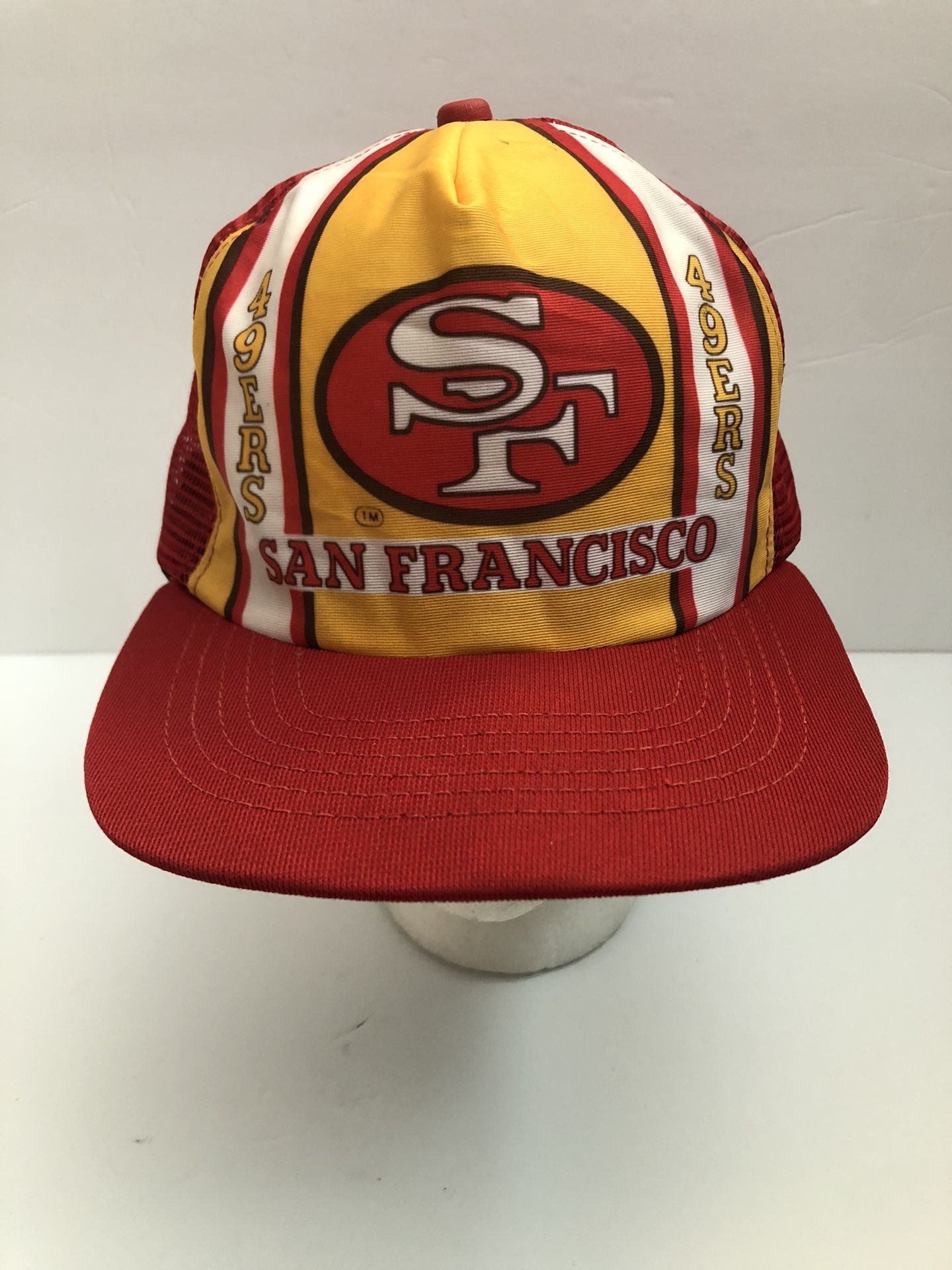 Vintage San Francisco 49ers Hat Mesh Trucker 1980's Rare New Era SF niners Cap