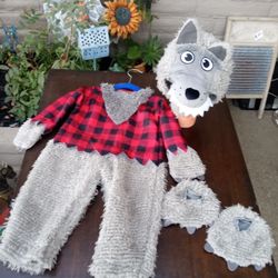 NEW BIG BAD WOLF COSTUME 6-12 MONTHS 