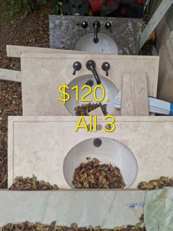 3 sinks $120.