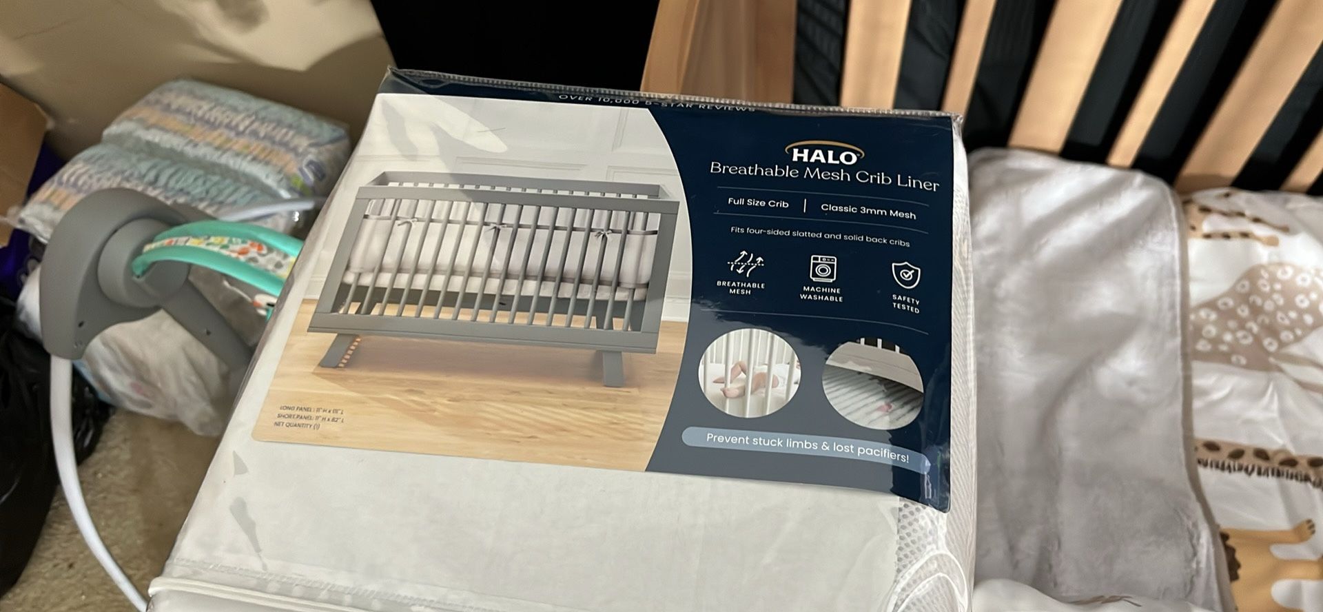Halo Breathable Mesh Crib Liner