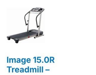 Image 15.0 R treadmill with step counter Image 15.0 R treadmill with step counter