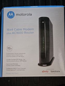 Motorola 16x4 Cable Modem plus AC1600 Router