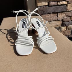 Nine West White Heels