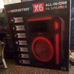 Monster X6 All-in-One PA Bluetooth Speaker System

