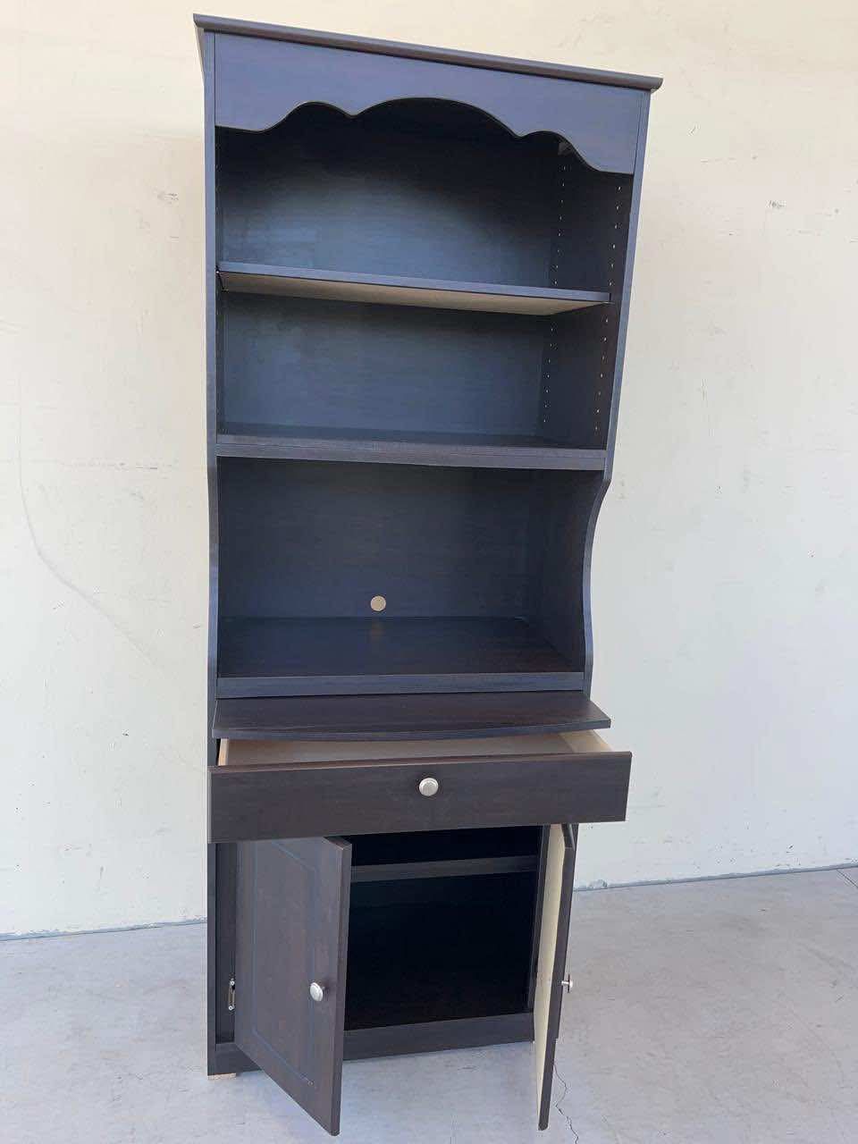 Tall Black Kitchen Cabinet