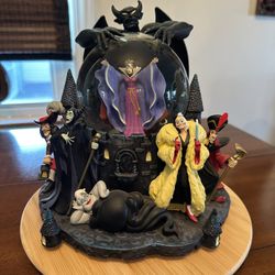 VINTAGE DISNEY Villains Snow Globe