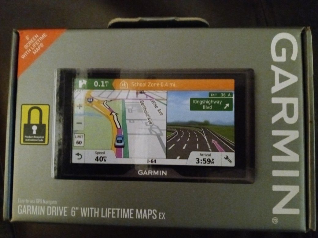 Garmin 6inch Gps With Lifetime Maps