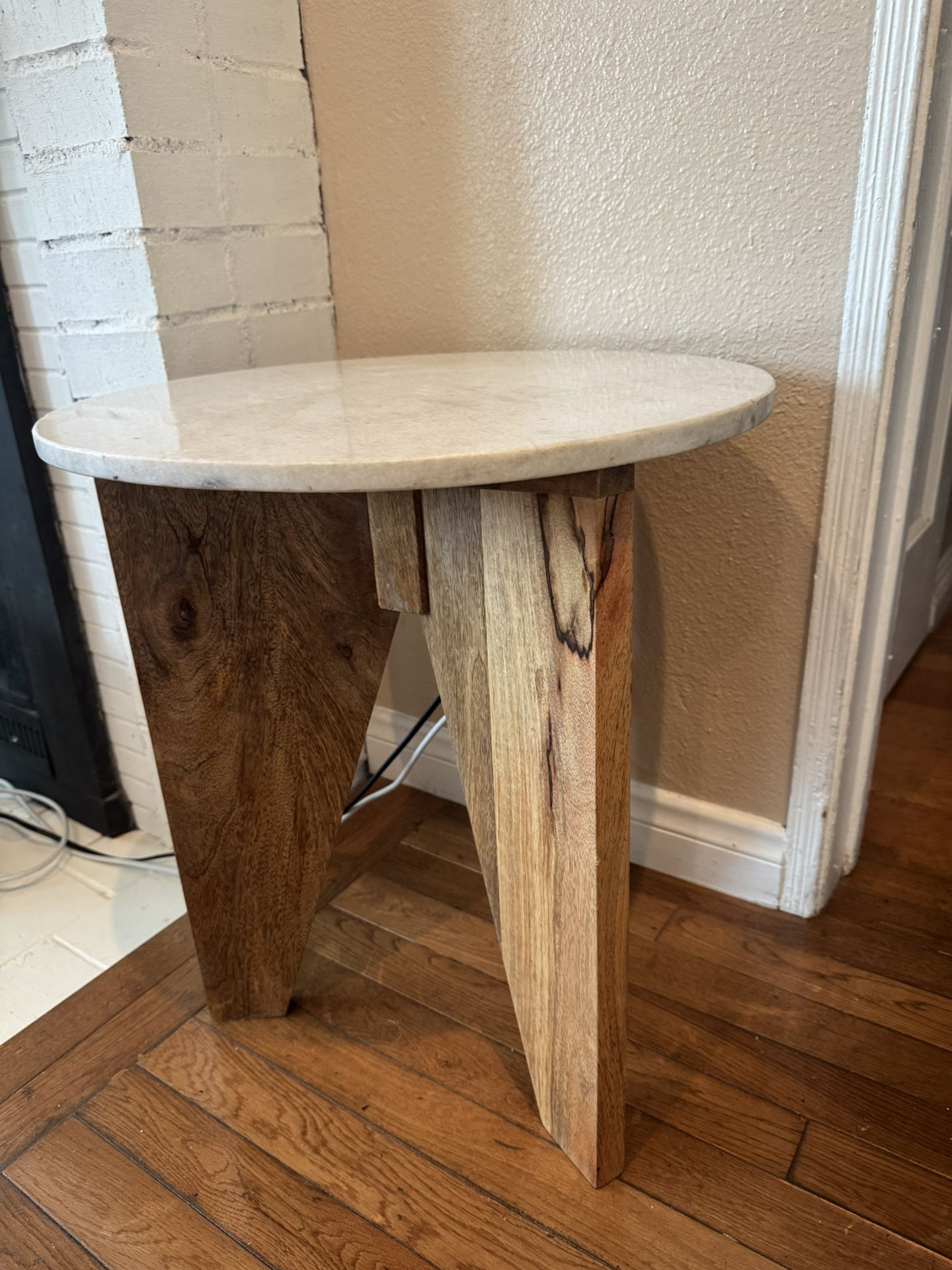 West Elm Granite Accent Table
