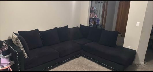 Black sectional sofa