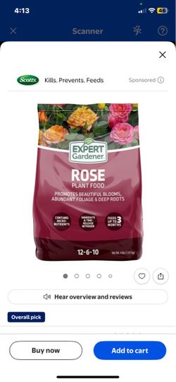 4 bags of Expert Garden Rose12%-6%-10% 4 lbs each