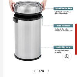 17 Gallon Swing Open Trash Can