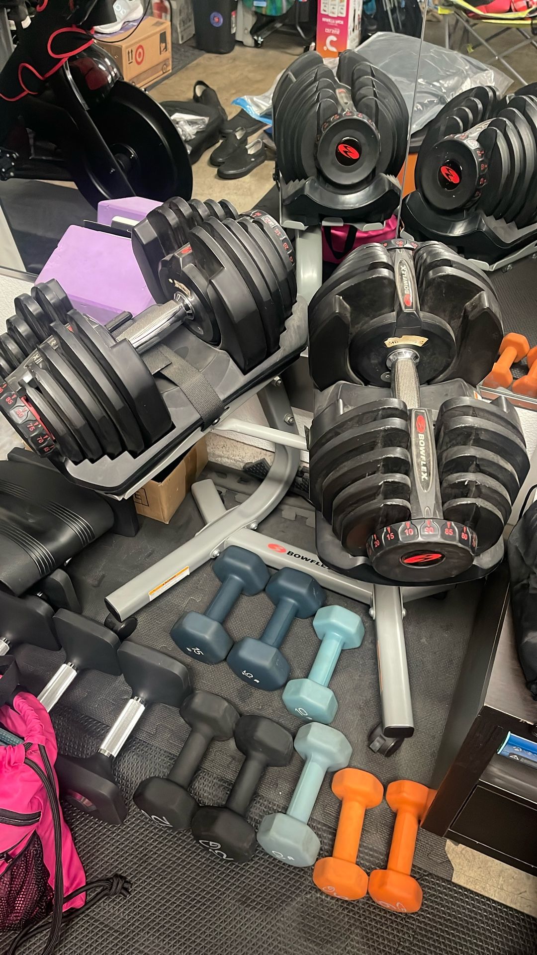 Bowflex 1090 90 Lb Adjustable Dumbbells With Stand