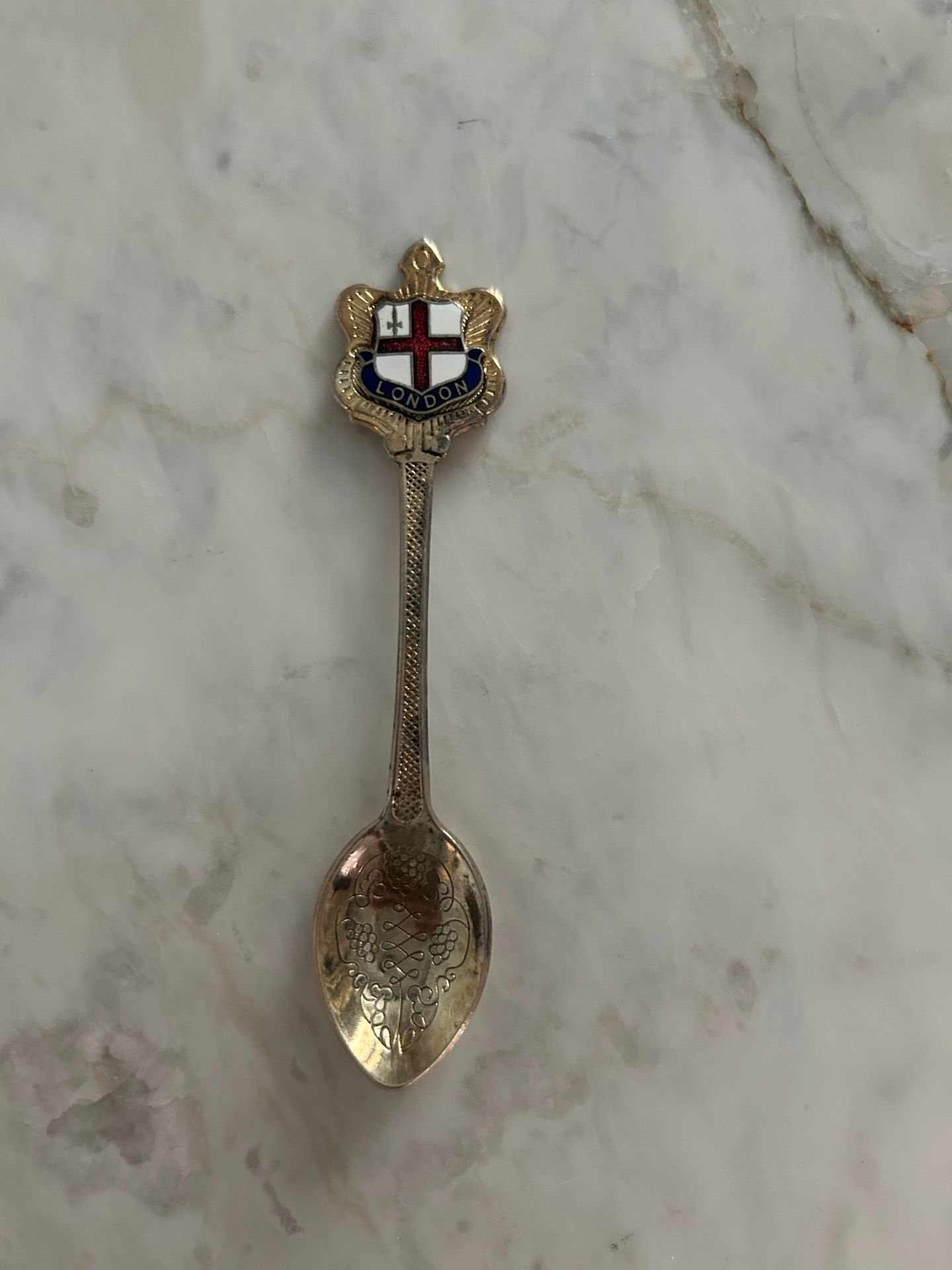 Vintage London Souvenir Silver Plated Collector Spoon, Made In England 